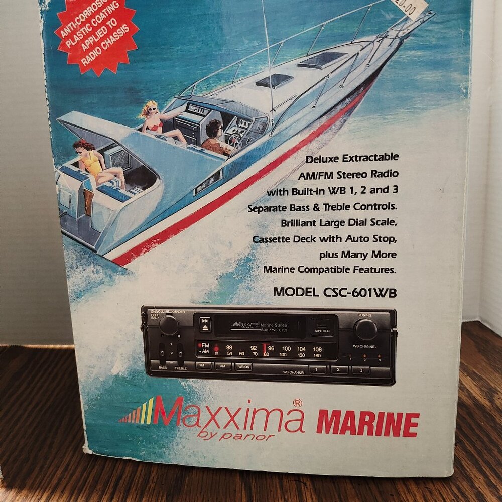 Maxxima Marine Stereo CSC-601WB New Box Panor Boat Audio Gift